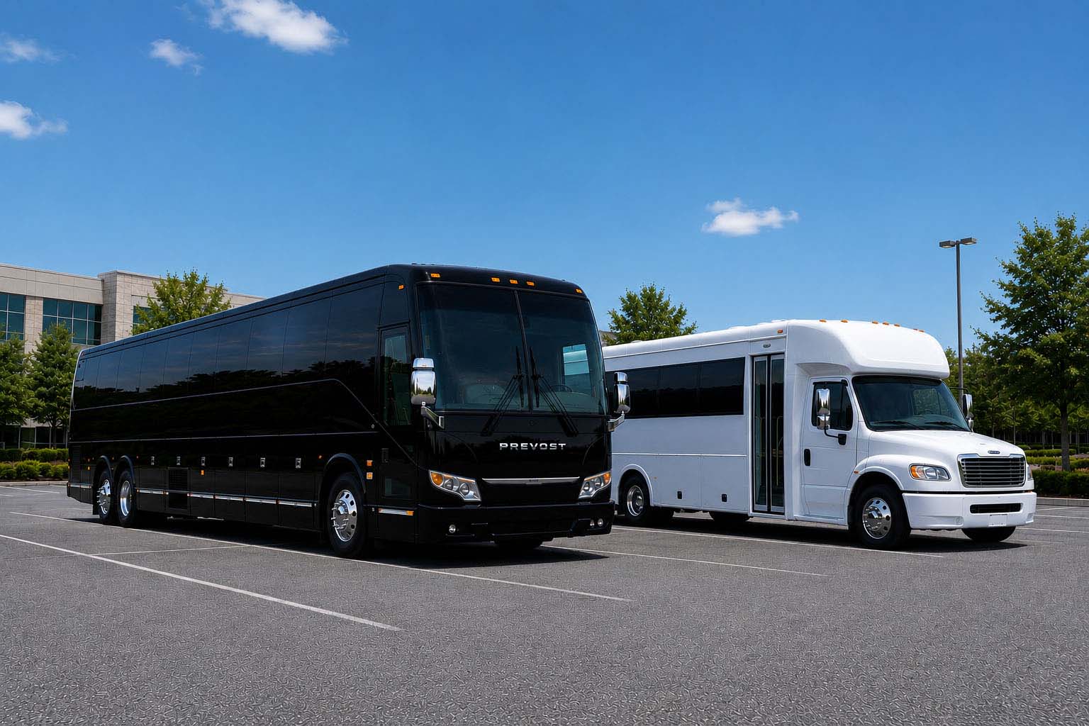 Charter bus rental in Cannon Township, MI